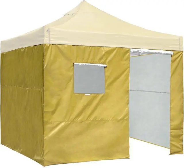 Alt view image 3 of 7 - InstaHibit 10x6.5 Ft Pop up Canopy Sidewall Kit Door Window Privacy 4 Pieces