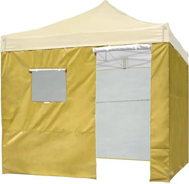 Alt view image 4 of 7 - InstaHibit 10x6.5 Ft Pop up Canopy Sidewall Kit Door Window Privacy 4 Pieces