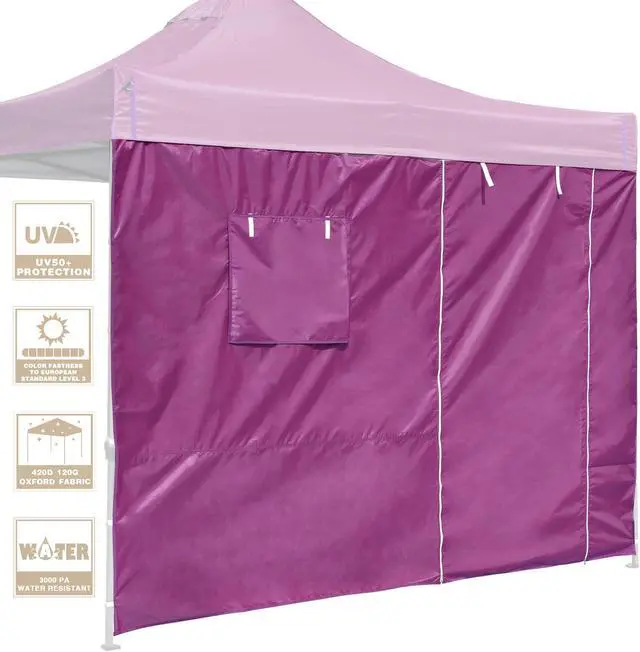 Main image of InstaHibit Sidewall Window Door UV50+ Fit 10x10Ft Pop up Tent 1 Piece Backyard