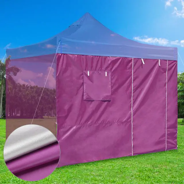 Alt view image 5 of 7 - InstaHibit Sidewall Window Door UV50+ Fit 10x10Ft Pop up Tent 1 Piece Backyard