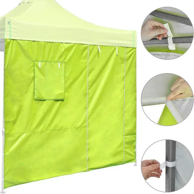 Alt view image 7 of 7 - InstaHibit Sidewall Window Door UV50+ Fit 10x10Ft Pop up Tent 1 Piece Camping