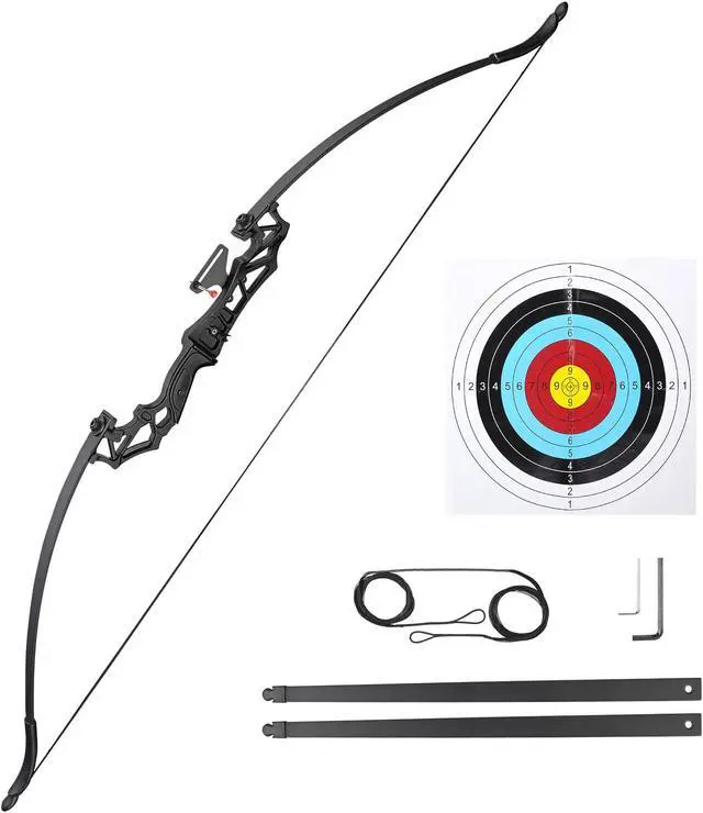 Main image of Yescom Recurve Bow Set Takedown Arrow Archery Hunting Right Hand Longbow Shooting Kit