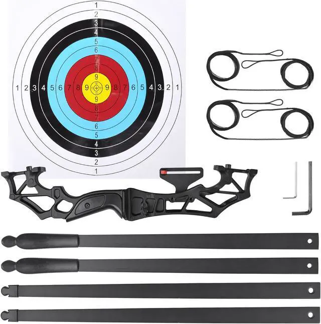 Alt view image 2 of 7 - Yescom Recurve Bow Set Takedown Arrow Archery Hunting Right Hand Longbow Shooting Kit
