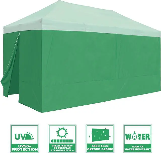 Alt view image 2 of 7 - InstaHibit 6 Pack Side Wall for 10x20 Ft EZ Pop Up Canopy Tent UV50+ Zipper Pool