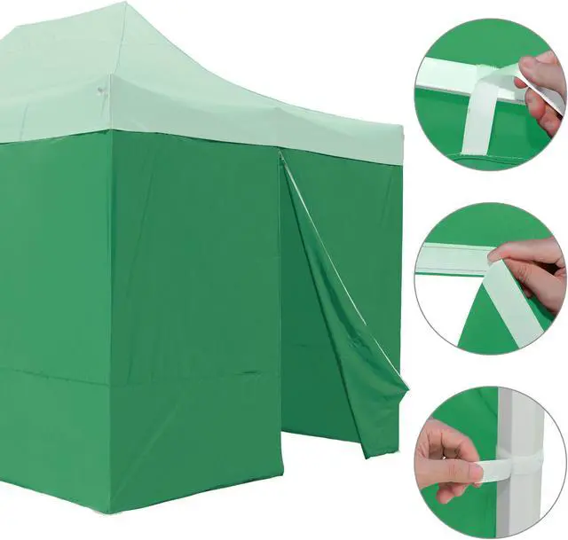 Alt view image 6 of 7 - InstaHibit 6 Pack Side Wall for 10x20 Ft EZ Pop Up Canopy Tent UV50+ Zipper Pool