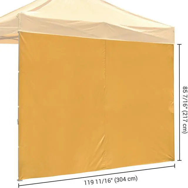 Alt view image 7 of 7 - InstaHibit UV30+ 1080D 120g Sidewall Fits 10x10ft Canopy Outdoor Picnic 2 Pieces