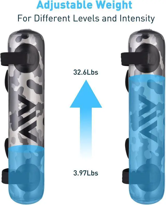 Alt view image 2 of 7 - Yescom Foldable Aqua Bag Adjustable Water Weight Portable Home Gym Fitness Crossfit