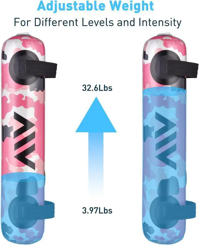 Alt view image 2 of 7 - Yescom Foldable Aqua Bag Adjustable Water Weight Portable Home Gym Strength Training