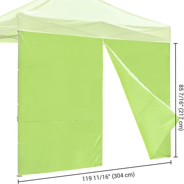 Alt view image 7 of 7 - InstaHibit Privacy Sidewall Zipper UV30+ Fits 10x10ft Canopy Yard Park 1 Piece