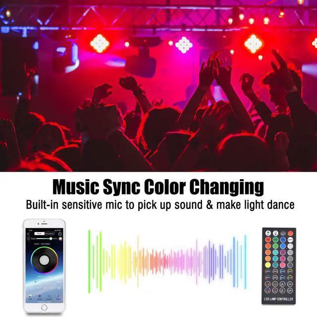 Alt view image 4 of 7 - 33 Ft Fairy String Lights USB Copper Wire Bluetooth APP Remote Party Wedding