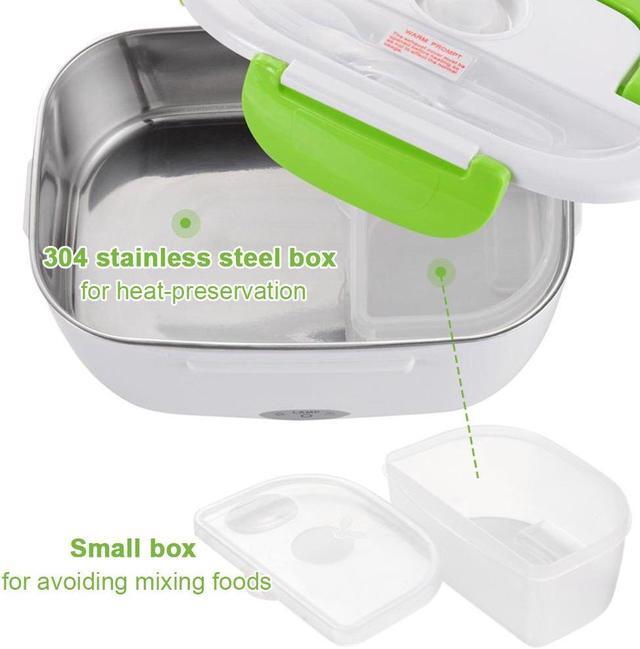Alt view image 2 of 7 - 1.5L Portable Electric Heating Lunch Box Food Storage Box with Removable Container