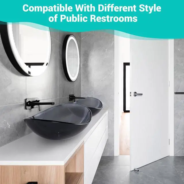 Alt view image 3 of 7 - Aquaterior Oval Tempered Glass Vessel Sink Vanity Above Counter Top Mount Basin