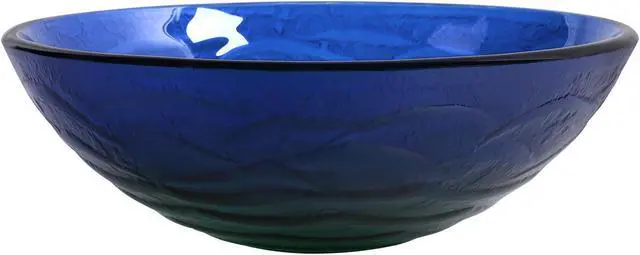 Alt view image 2 of 7 - Aquaterior Round Tempered Glass Vessel Sink Vanity Above Counter Top Mount Basin