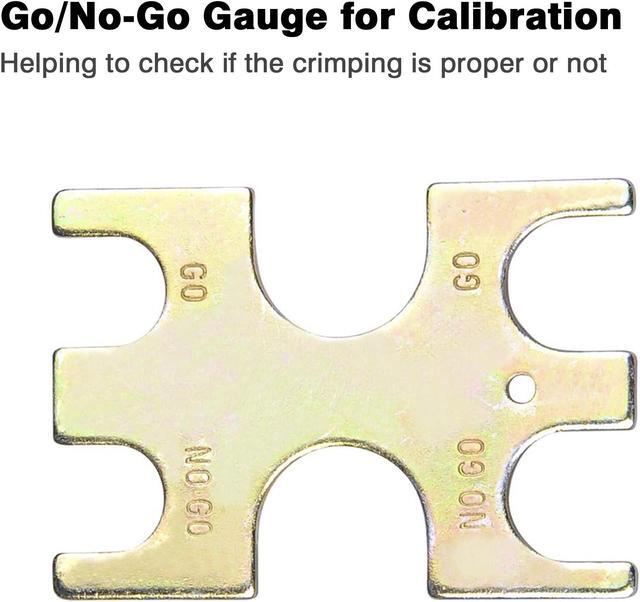 Alt view image 5 of 7 - Yescom 1/2" and 3/4" Pex Crimping Tool Kit Crimpers with Go/no Go Gauge for Copper Ring Plumping Crimps