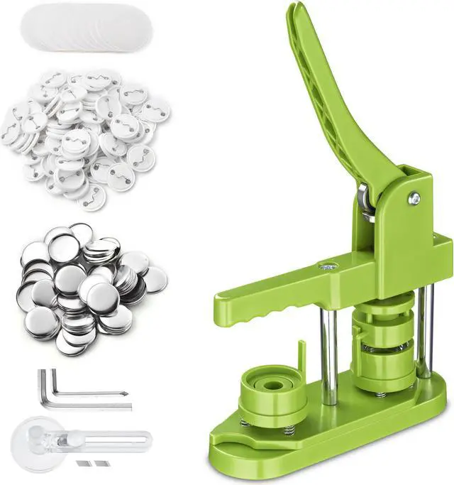 Main image of 1 1/4" 32mm Backpack Pin Button Maker Machine Installation-Free DIY Pin Badge Punch Press Kit