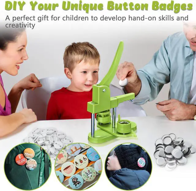 Alt view image 7 of 7 - 1 1/4" 32mm Backpack Pin Button Maker Machine Installation-Free DIY Pin Badge Punch Press Kit
