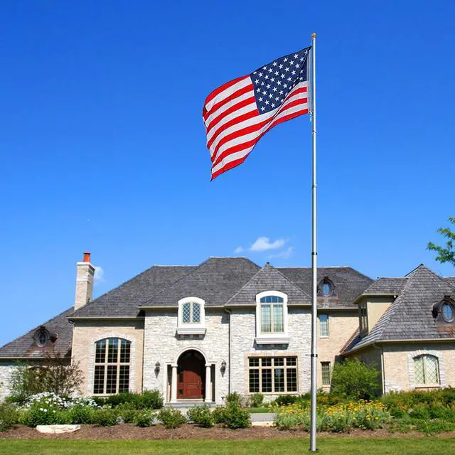 Alt view image 2 of 7 - Flag Pole Sleeve for 30 Ft Flagpole Replacement Outdoor Garden Yard Porch Patio