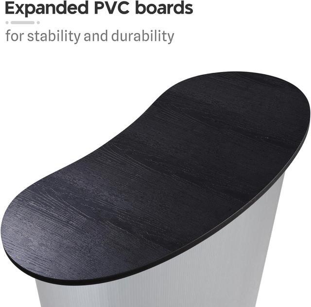 Alt view image 5 of 7 - 32" x 16" x 37" Portable Tradeshow Podium Table Exhibition Counter Stand Booth Fair with Wall 2 Bags