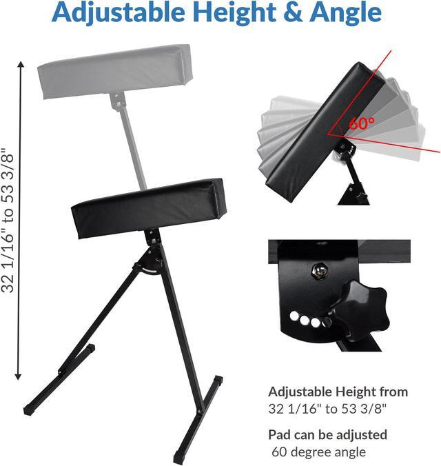 Alt view image 2 of 7 - Adjustable Tattoo Armrest Foam Pad Arm Bar Leg Rest Foldable Stand Studio Salon