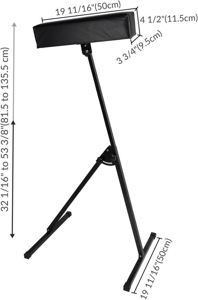 Alt view image 5 of 7 - Adjustable Tattoo Armrest Foam Pad Arm Bar Leg Rest Foldable Stand Studio Salon