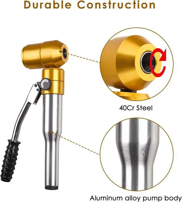 Alt view image 3 of 7 - Yescom 6 Ton Hydraulic Knockout Punch Set 6 Dies (1/2" to 2") Hole Puncher Tool Kit 11-gauge with Rotatable Head