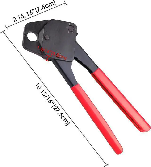 Alt view image 7 of 7 - 1/2" PEX Crimper Copper Ring Plumping Crimps Crimping Tool with Go/no Go Gauge