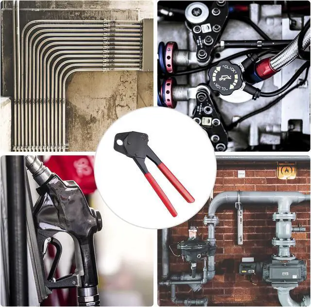 Alt view image 6 of 7 - 1/2" PEX Crimper Copper Ring Plumping Crimps Crimping Tool with Go/no Go Gauge