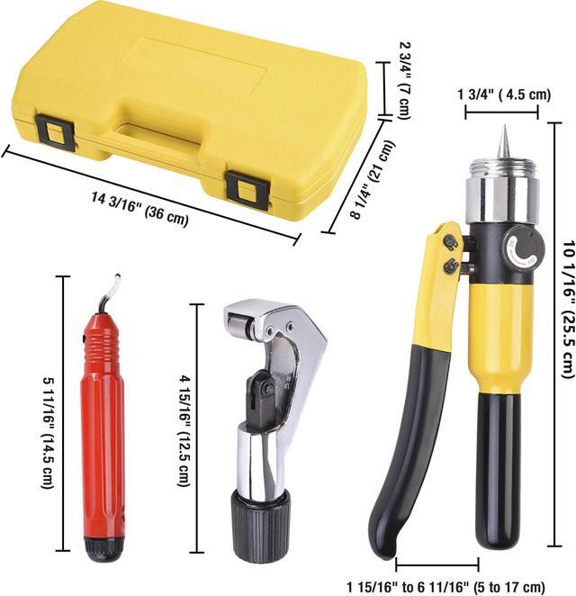 Alt view image 7 of 7 - Hydraulic Tube Expander Swaging 7 Lever Expander Tools Kit HVAC Tool w/ Case