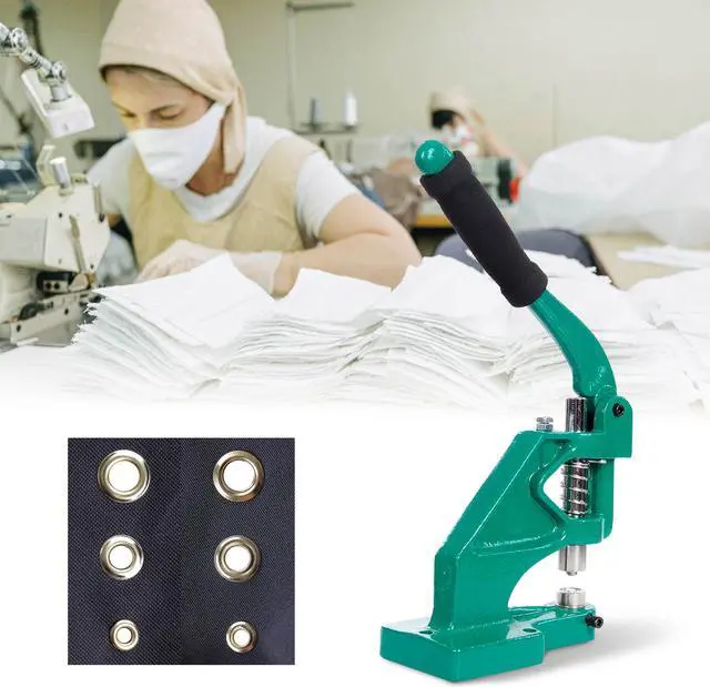 Alt view image 7 of 7 - Yescom Grommet Tool Kit 900pcs Eyelets Washers #0/#2/#4 Die Hole Puncher Hand Press Machine for Fabric Crafting