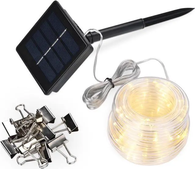 Main image of Yescom 40Ft Solar 120LED Canopy String Light 8 Mode Party Outdoor Garden Patio Umbrella Lawn Wedding Decor with Clip