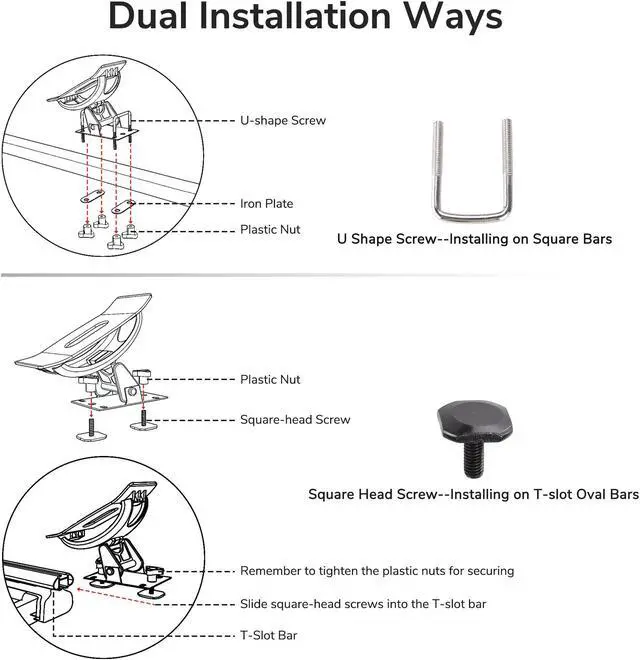 Alt view image 7 of 7 - 2 Pairs Kayak Roof Rack Universal Canoe Boat Car SUV Truck Top Mount Carrier