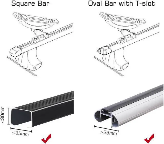 Alt view image 6 of 7 - 2 Pairs Kayak Roof Rack Universal Canoe Boat Car SUV Truck Top Mount Carrier
