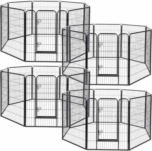 Main image of 32 Pieces 31"x39" Pet Playpen Extra Large Dog Exercise Fence Panel Crate Yard