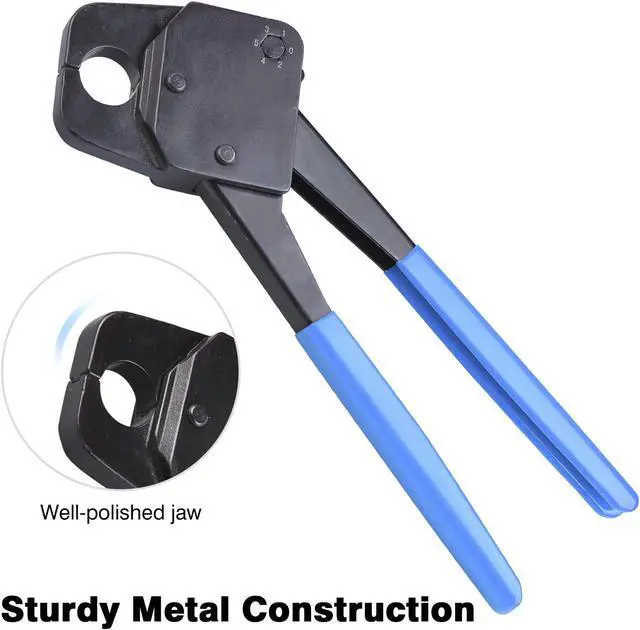 Alt view image 3 of 7 - 3/4" PEX Crimper Copper Ring Plumping Crimps Crimping Tool with Go/no Go Gauge