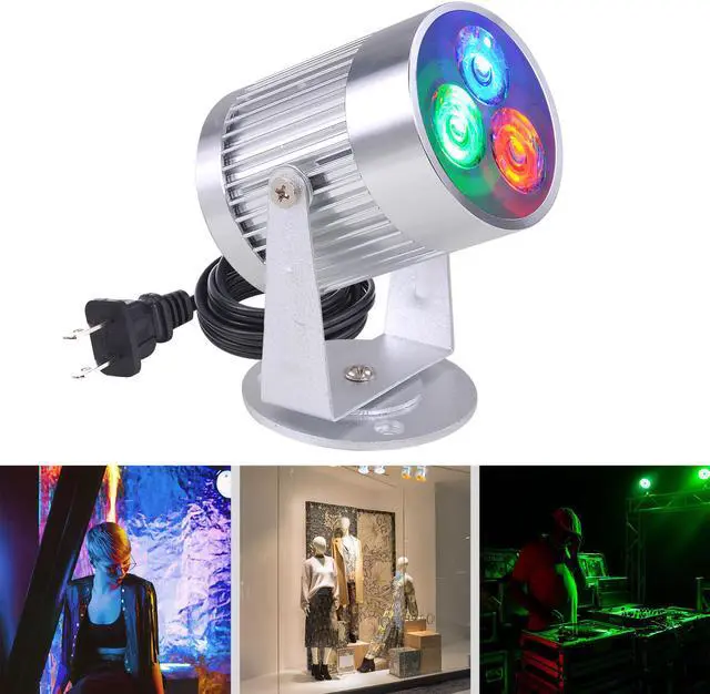 Alt view image 3 of 7 - Yescom 3W RGB Disco Ball Spotlight LED Beam Pinspot Stage Effect Lighting Party DJ Bands Club