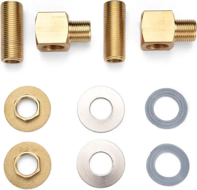 Alt view image 2 of 7 - Aquaterior Wall Mount Faucet Installation Kit for Commercial Sink Backsplash