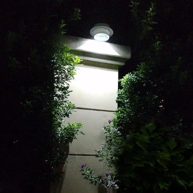 Alt view image 6 of 7 - 2-Pcs Solar-Powered Automatic LED Mounted Gutter Night Light Roof Outdoor Yard