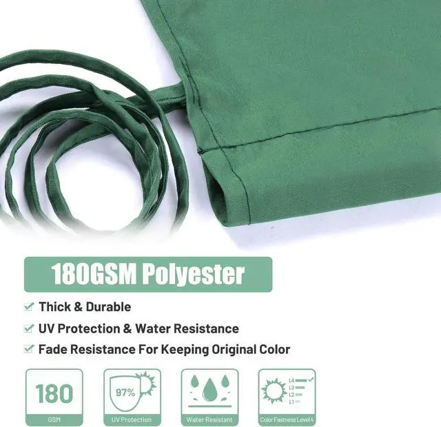 Alt view image 4 of 7 - 17x6.8 Ft UV30+ Pergola Canopy Cover Replacement Garden Outdoor Green