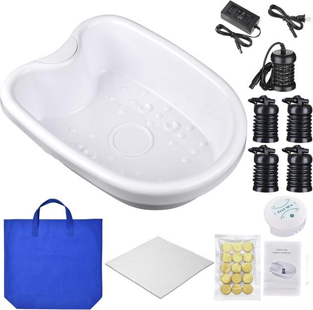 Yescom Dual User Ionic Detox Foot Bath Machine Tub Basin Kit with