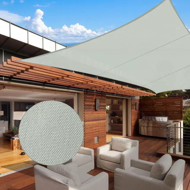 Alt view image 4 of 7 - 10x13 Ft 97% UV Block Rectangle Sun Shade Sail Top Canopy Outdoor Patio Backyard
