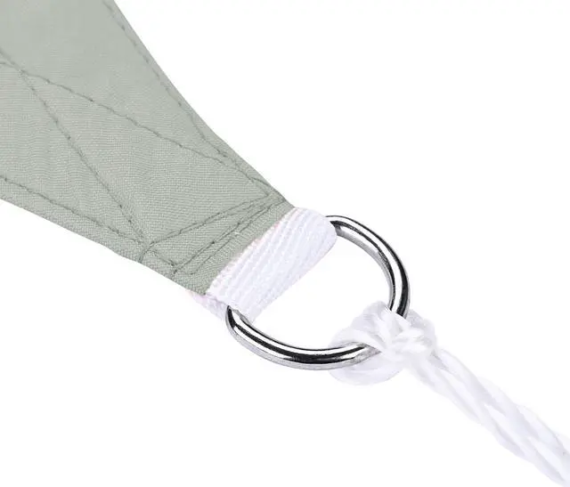 Alt view image 7 of 7 - 16 Ft Triangle Sun Shade Sail Canopy 97% UV Block Patio Awning Outdoor Garden