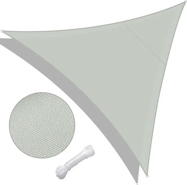 Main image of 10 Ft Triangle Sun Shade Sail Canopy 97% UV Block Patio Awning Outdoor Garden