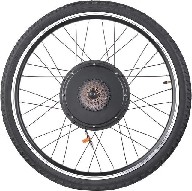 Alt view image 2 of 7 - Yescom Electric Bicycle Motor Kit 26" 48V 1000W Rear Wheel E-Bike Conversion Kit w/ LCD Display