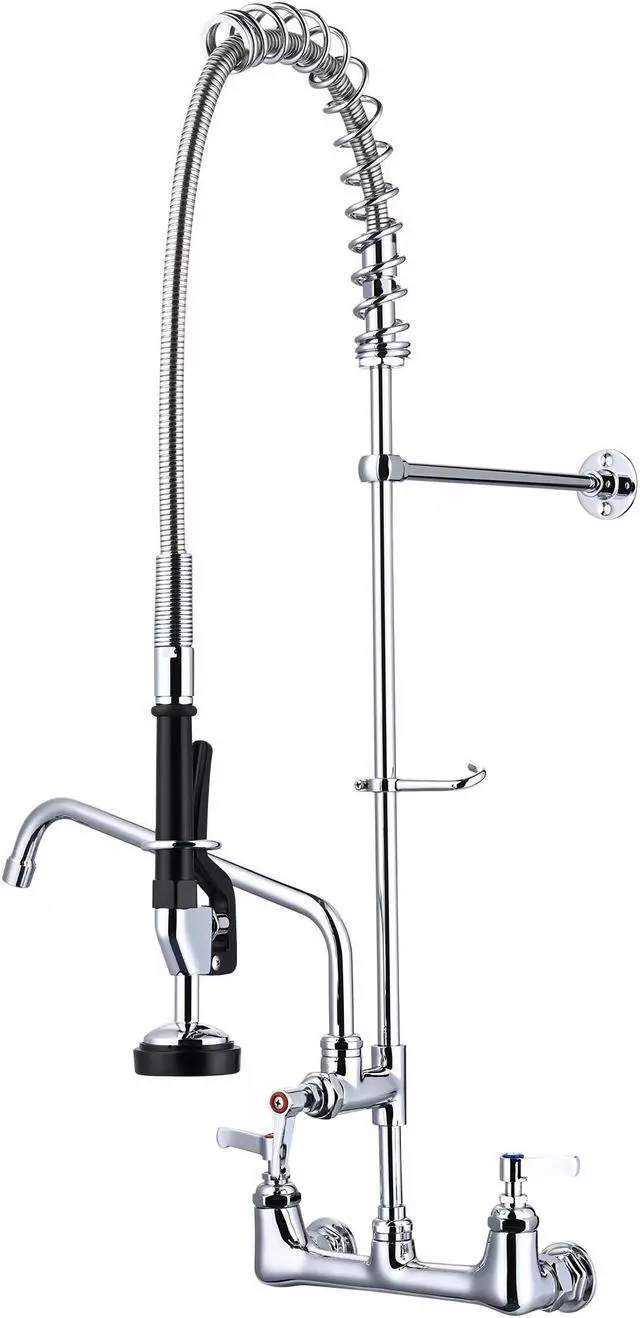 Main image of Aquaterior Wall Mount Pre-Rinse Faucet Kitchen Sink 36" Height Sprayer Home