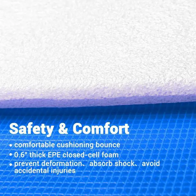 Alt view image 5 of 7 - Yescom 14 Ft Universal Replacement Round Trampoline Safety Pad PVC EPE Foam Protection