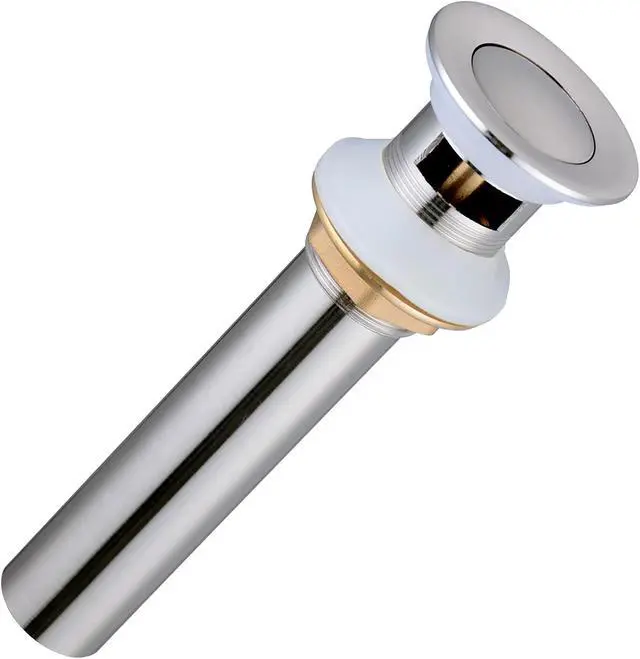 Main image of Aquaterior 1 3/8" Pop up Drain Faucet Vessel Vanity Sink Drain Stopper Brass Brushed Nickel Finish Overflow