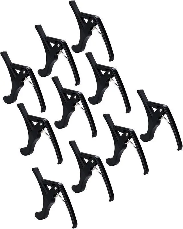 Alt view image 6 of 7 - Guitar Capo Tune Clamp Accessories for Acoustic Electric Guitar Ukulele 10 Packs