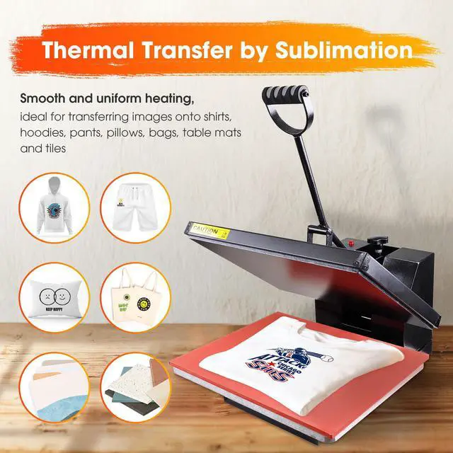 Alt view image 2 of 7 - PNR High Pressure 16"x20" Heat Press Machine Digital Sublimation Transfer Printing LCD Timer Counter