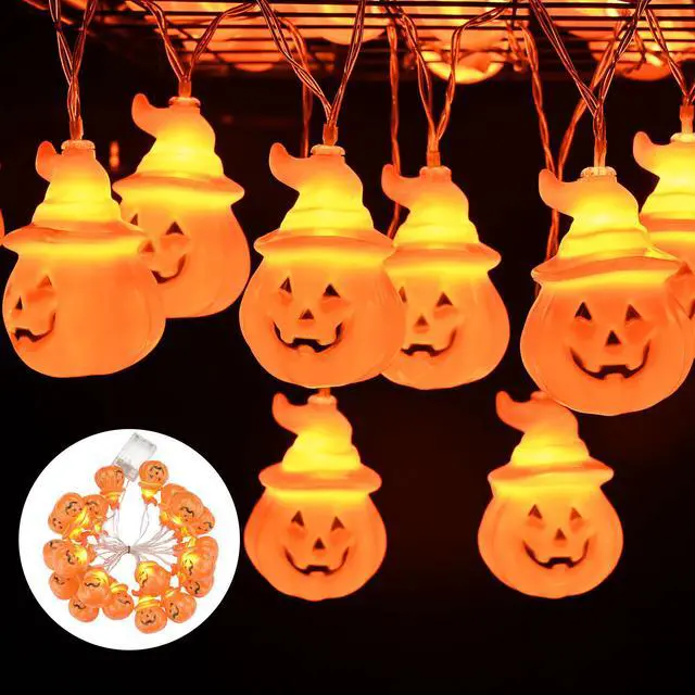 Main image of Halloween 20x LED Pumpkin String Lights Lantern Lamp Home Party Christmas Decors 2024