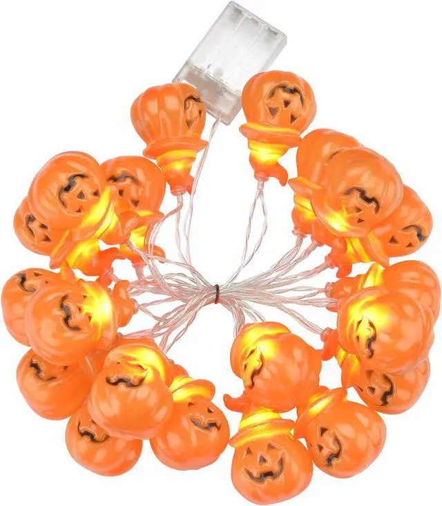 Alt view image 4 of 7 - Halloween 20x LED Pumpkin String Lights Lantern Lamp Home Party Christmas Decors 2024